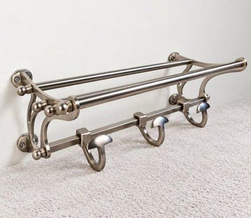 Kapstok - Chroom, Staal - Art Deco Design