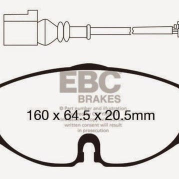 EBC 14+ Audi A3 1.8 Turbo Yellowstuff Front Brake Pads, Ophalen of Verzenden, Nieuw