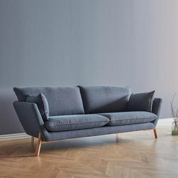 *WOONWINKEL* 3-zits Bank Met Eiken Poten Scandinavisch, Verzenden, Nieuw