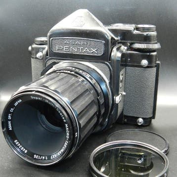 Asahi, Pentax 6x7 + Super-Multi-Coated Macro-Takumar 135mm, Nieuw