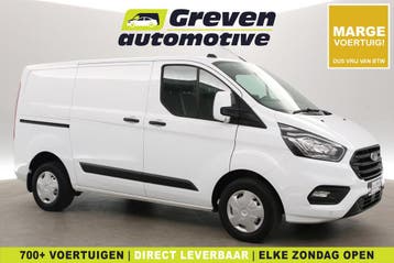 Ford Transit Custom 2.0 TDCI L1H1, Stof, Gebruikt, Euro 6, Wit