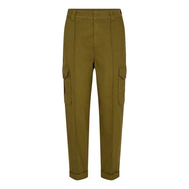 Mos Mosh • groene cargo broek Madisane • W29, Kleding | Dames, Broeken en Pantalons, Groen, Nieuw, Verzenden