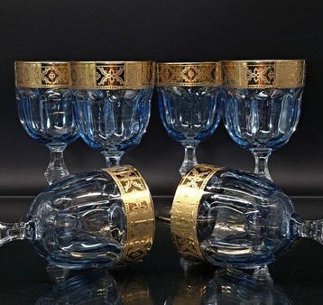 Artemisia - Drinkset (6) - Kristal, 24-karaats goud, Antiek en Kunst