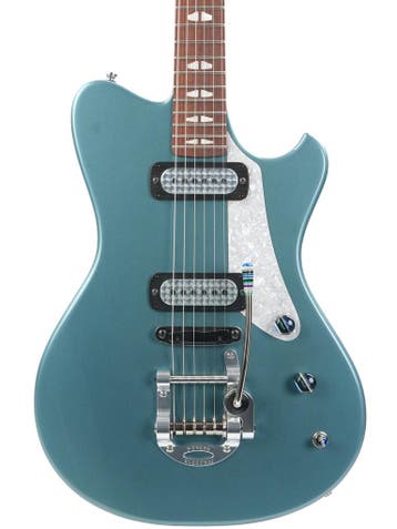 Powers Electric A Type Aged Pelham Blue (Instrument), Ophalen of Verzenden, Nieuw, Hollow body
