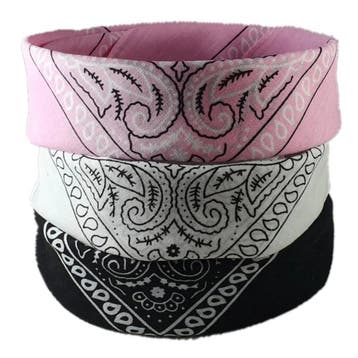 Fako Fashion - 3-Pack Paisley Bandana - Boeren Zakdoek -, Verzenden, Nieuw