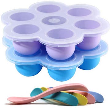 HI NATURE™ Babyvoeding bewaarbakjes set - Baby bakjes met 4, Ophalen of Verzenden, Nieuw