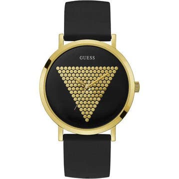 GUESS Watches W1161G1 IMPRINT Heren Horloge 30 mm - Zwart, Verzenden, Zo goed als nieuw