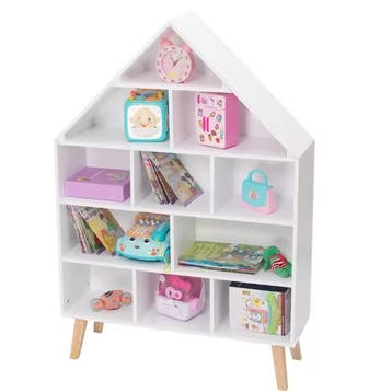 Kinderboekenkast met 5 Niveaus – Speelgoedkast 80×24×116 cm, Huis en Inrichting, Kasten | Overige, Verzenden, Nieuw