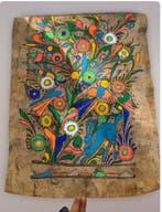 Curieus meesterwerk van Amate Nahua-kunst: Groot en erg