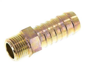 G 1/2 Buitendraad x 19mm Verzinkt Stalen Slangpilaar 25, Verzenden, Nieuw