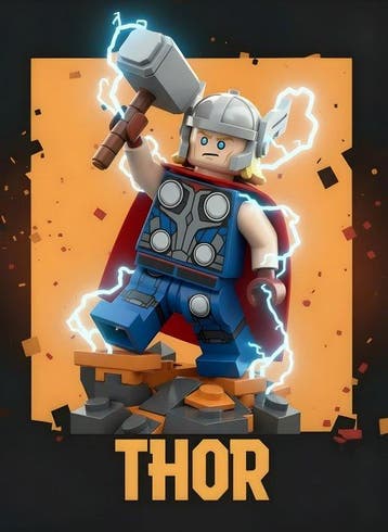 JZL - [BRICK LEGENDS] Thor – God of Thunder Strike - [XL, Nieuw