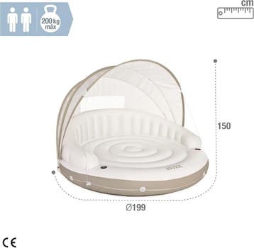 Intex Caribische Luxe eilandbed luchtbed zonder zonnedak1..., Verzenden, Nieuw