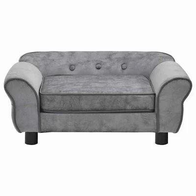 VidaXL hondenbank, pluche grijs, 72 x 45 x 30 cm, Diversen, Overige Diversen, Ophalen