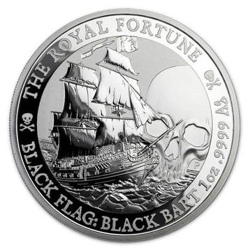 Tuvalu. 1 Dollar 2020 1 oz $1 Tuvalu Silver Black Flag Royal