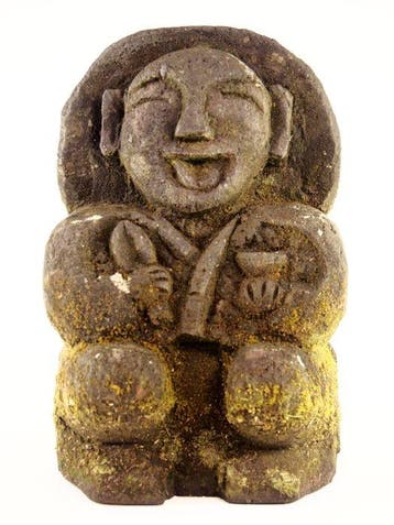 Natuursteen (tuff) - God believed to bring bountiful rice