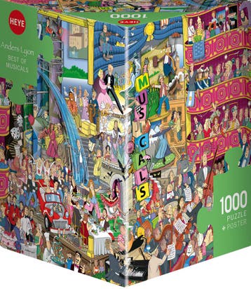 Triangle Box - Best of Musicals Puzzel (1000 stukjes) | Heye, Verzenden, Nieuw
