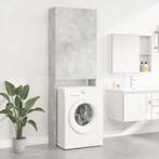 vidaXL Wasmachinekast 64x25,5x190 cm betongrijs, Verzenden, Nieuw