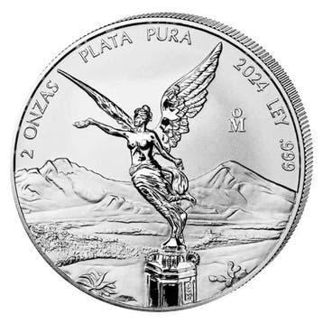 Mexico. 2 Onzas 2024 2 Onza Mexican Silver Libertad Reverse