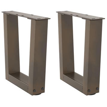 vidaXL Salontafelpoten 2 st V-vormig 30x(30-31,3) cm staal, Verzenden, Nieuw