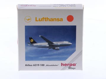 Schaal 1:500 Herpa 508933 Lufthansa Airbus A319-100 Rüss.., Ophalen of Verzenden, Zo goed als nieuw