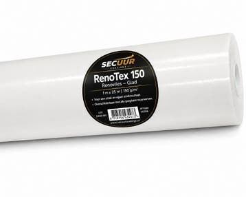 RenoTex 150 Renovlies Glad 1 x 25m, Ophalen of Verzenden, Nieuw