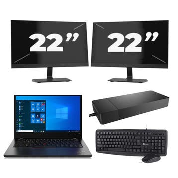 Lenovo ThinkPad L14 Gen 2 -   i5-11e 8GB  - 256GB  + 2x 22 i, Computers en Software, Windows Laptops, Qwerty, Verzenden, 8 GB