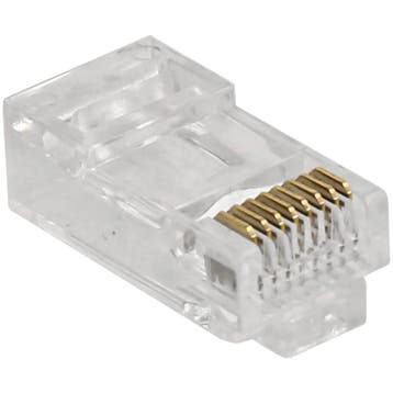 RJ45 Connector CAT6 UTP Pass Through Solid 10, Audio, Tv en Foto, Videobewaking, Ophalen of Verzenden, Nieuw