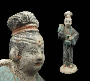 Oud-Chinees, Ming-dynastie Terracotta Geglazuurd, Antiek en Kunst