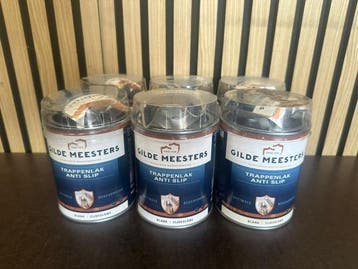 Veiling - 6x Gilde Meesters Trappenlak Anti Slip – 0,75 Li, Doe-het-zelf en Verbouw, Verf, Beits en Lak, Nieuw