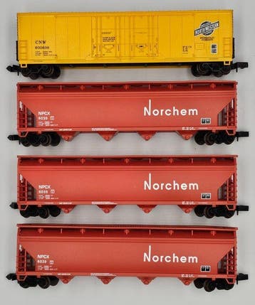 Atlas N - 31031, 3x 3955 - Modeltrein goederenwagon (4) - 4, Nieuw