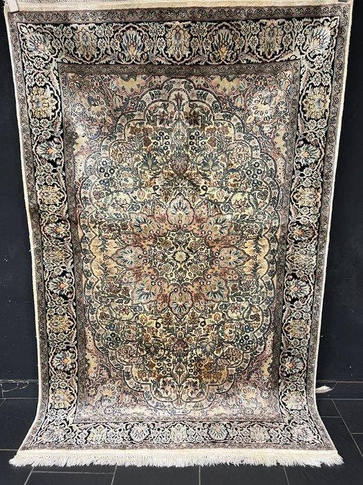 Kasjmier zijde - Tapijt - 190 cm - 125 cm, Huis en Inrichting, Stoffering | Tapijten en Kleden