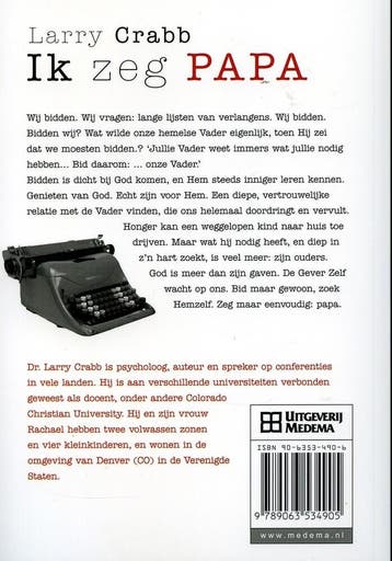 Ik zeg PAPA / Telos 9789063534905 L. Crabb, Verzenden, Gelezen, L. Crabb