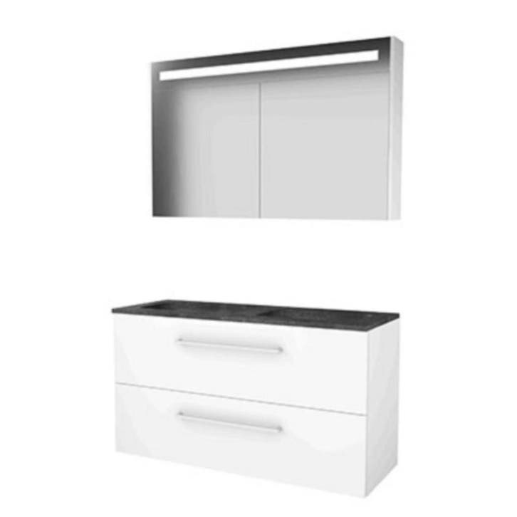 Basic-Line Premium 46 Badkamermeubelset - 120 x 46 cm - Met, Huis en Inrichting, Badkamer | Badkamermeubels, Ophalen of Verzenden