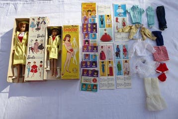 Mattel - Barbiepop Barbie /Skooter / Fashion boekjes
