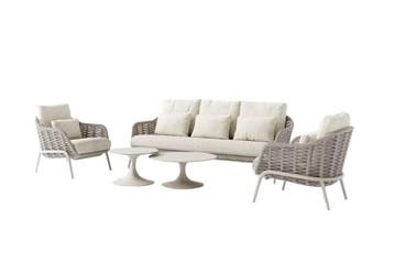 Suns Casto 5-delige sofa loungeset – Camel Sand - Loungeset, Nieuw