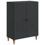 vidaXL Dressoir Zwart 66 x 34,5 x 90 cm Bewerkt hout, Huis en Inrichting, Kasten | Dressoirs, Verzenden, Nieuw, Overige houtsoorten