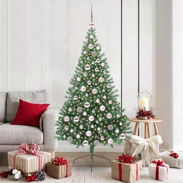 vidaXL Kunstmatig Voorverlicht Kerstboom met 300 LED Groen, Verzenden, Nieuw