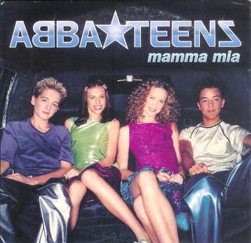 cd single card - ABBA*Teens - Mamma Mia, Verzenden, Zo goed als nieuw, Overige genres