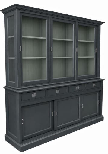 Buffetkast antraciet Jubbega 180cm, Ophalen of Verzenden, Nieuw