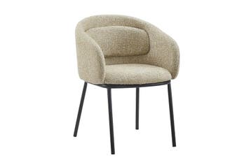 Stoel FLORENZ met armleuningen, gestructureerde stof, beige,, Huis en Inrichting, Stoelen, Ophalen of Verzenden, Nieuw
