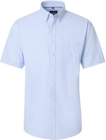CASAMODA Korte Mouwen Overhemd Strepen Blauw maat 4XL Heren, Kleding | Heren, Overhemden, Verzenden, Nieuw, CASAMODA
