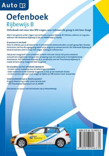 Oefenboek Rijbewijs-B Auto / ANWB Rijopleiding 9789018046330, Boeken, Verzenden, Gelezen