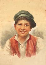 Gelanze Giuseppe (1867-1929) - Ritratto di Fanciullo