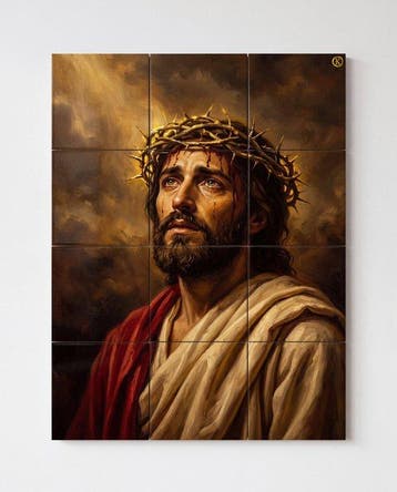 Kleury.art - [XL Ceramic Tiles Composition] The Gaze of
