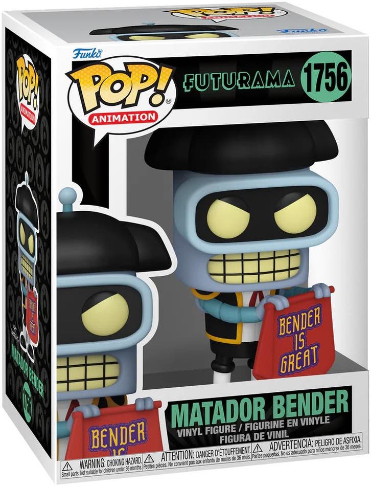 Funko Pop! - Futurama Bender (Matador) #1756 | Funko - Hobby, Verzamelen, Poppetjes en Figuurtjes, Nieuw, Verzenden