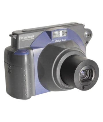 Fujifilm Instax Wide 100 Instant Camera - Zwart/Blauw (In do, Audio, Tv en Foto, Fotocamera's Analoog, Verzenden, Zo goed als nieuw