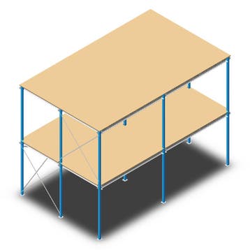 Aanbieding: Gebruikte dubbele entresolvloer, tussenvloer