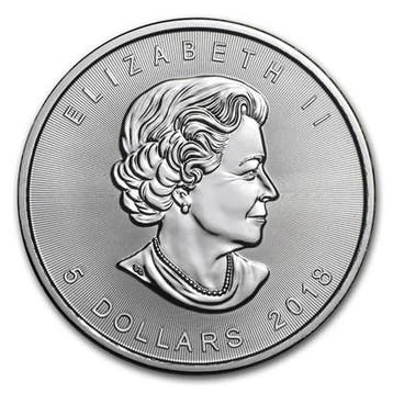 Canadian Maple Leaf 1 oz 2018, Verzenden, Noord-Amerika, Losse munt, Zilver