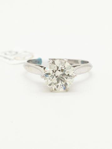 Ring - 18 karaat Witgoud Diamant (Natuurlijk), Nieuw