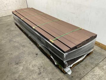 Veiling - 15x Bamdura composiet vlonderplank Walnoot 360x14,, Nieuw